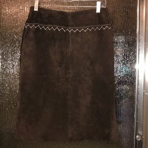 BCBG MaxAzria Leather Skirt